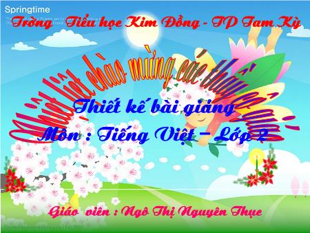 Bài giảng Luyện từ và câu Lớp 2 - Bài: Mở rộng vốn từ: Từ ngữ về muông thú. Đặt và trả lời câu hỏi như thế nào?