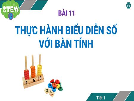 Bài giảng STEM Lớp 2 - Bài 11: Thực hành biểu diễn số với bàn tính