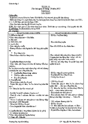 Giáo án điện tử Lớp 2 - Tuần 11 - Nguyễn Thị Thanh Thủy