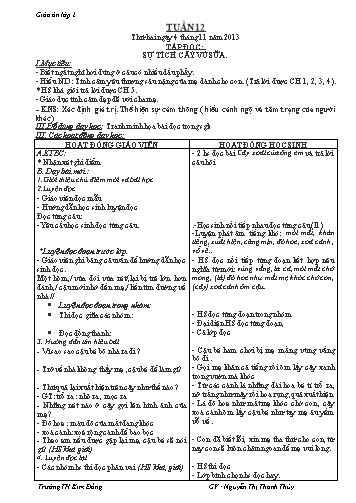 Giáo án điện tử Lớp 2 - Tuần 12 - Nguyễn Thị Thanh Thủy