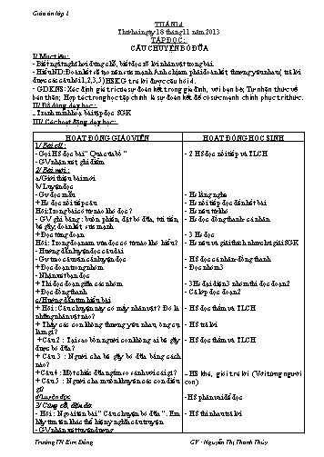 Giáo án điện tử Lớp 2 - Tuần 14 - Nguyễn Thị Thanh Thủy