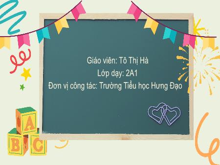 Bài giảng Tiếng Anh 2 (Global Success) - Unit 14: At home (Lesson 3) - Tô Thị Hà