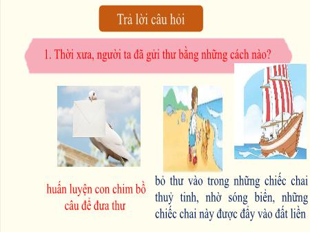 Bài giảng Tiếng Việt 2 (Đọc) Sách Kết nối tri thức - Bài 20: Từ chú bồ câu đến Internet (Tiết 2)