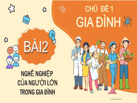 Bài giảng Tự nhiên xã hội 2 (Kết nối tri thức) - Chủ đề 1: Gia đình - Bài 2: Nghề nghiệp của người lớn trong gia đình