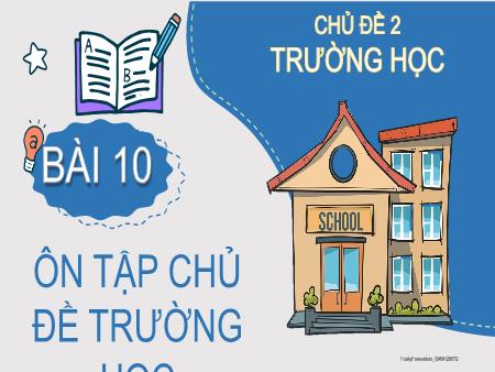 Bài giảng Tự nhiên xã hội 2 (Kết nối tri thức) - Chủ đề 2: Trường học - Bài 10: Ôn tập chủ đề Trường học
